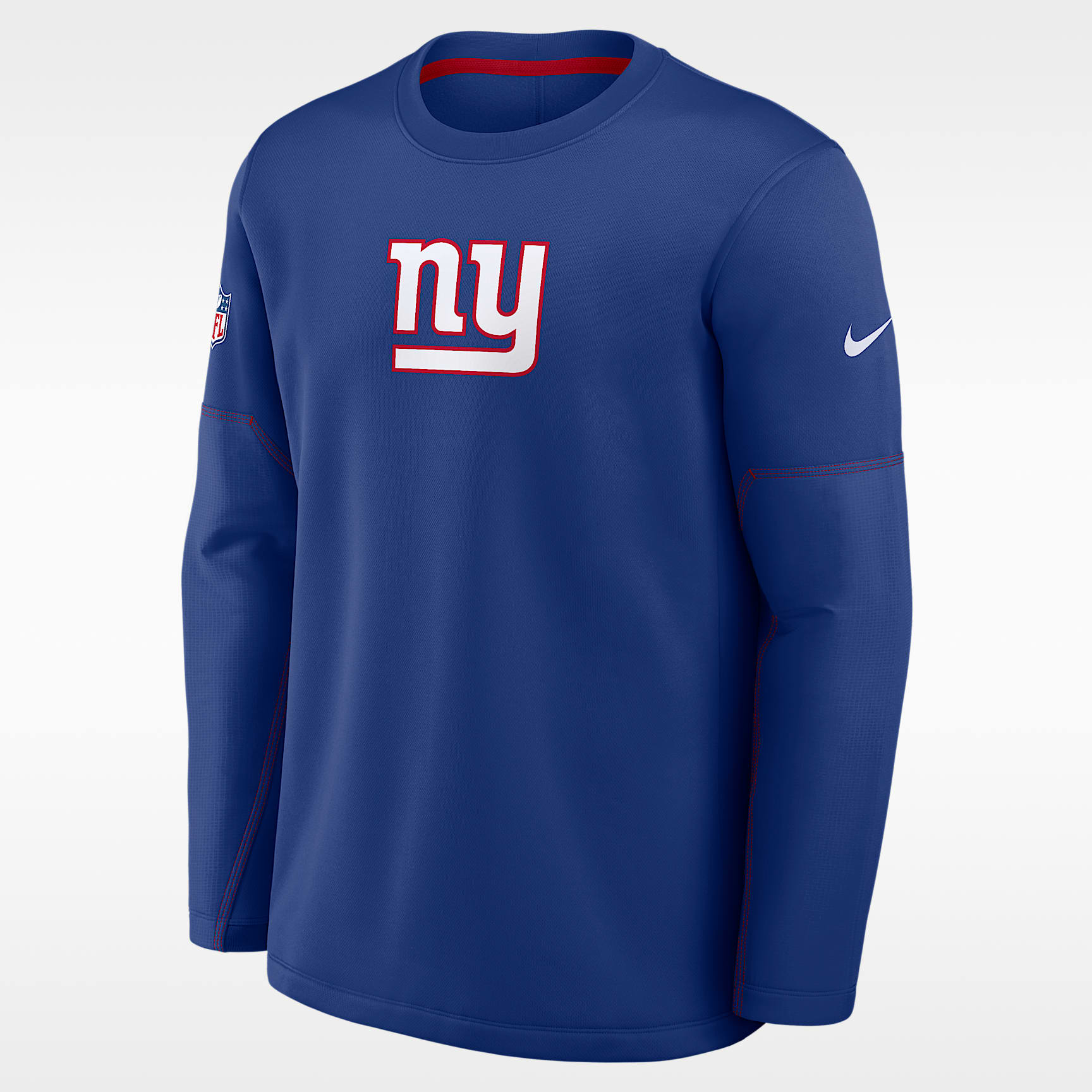 New York Giants Sideline Coaches Men's Nike Therma-FIT NFL Long